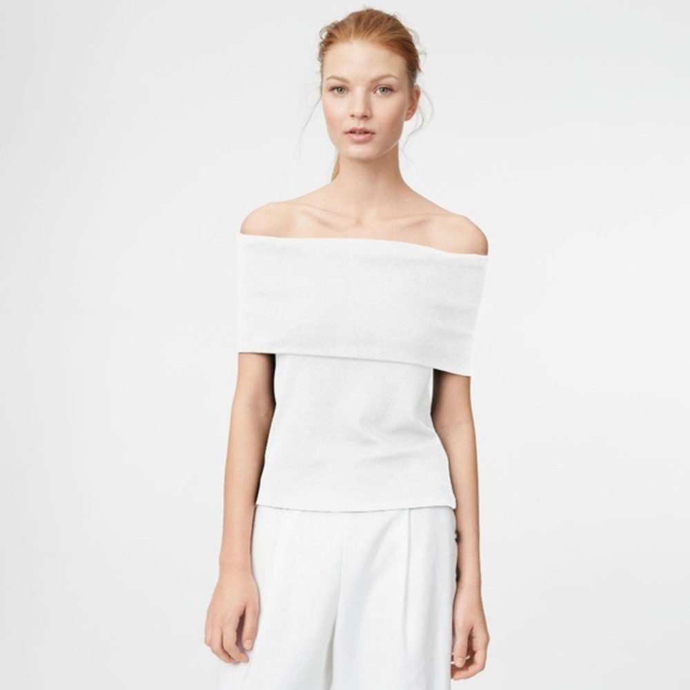 Club Monaco Kenyata Off Shoulder Top, Cream